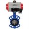 Затвор дисковый поворотный DN WBV1413E-2W-Fb Ду40 Ру16, корпус - чугун GGG50, диск - чугун GGG40, уплотнение - EPDM, с пневмоприводом DN DA-052 и пневмораспределителем 4M310-08 220В D050-16901 - фото 5412975