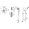 Комплект из смесителей VITRA Minimax S комплект 3F для душа A49153EXP T0029785 - фото 5428259