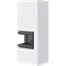 Готовый дровяной каминокомплект Kratki SIMPLE Box белый с топкой BS, левый угол M130516 - фото 5562579