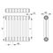 Стальной трубчатый радиатор 2-колончатый IRSAP TESI 21800/12 T30 (RR218001201A430N01) M59549 - фото 5623240