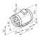 Круглый канальный вентилятор Helios MV 100 B d100 M137968 - фото 5931036