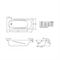 Ванна стальная BLB UNIVERSAL ANATOMICA 150*75 белая без отверстий для ручек, B55U T0062109 - фото 6093140
