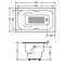 Ванна чугунная GOLDMAN Donni 1500*750*410 с ножками и ручками, ZYA-9C-5 T0011542 - фото 6093161
