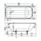 Ванна чугунная WOTTE Start 1500х700х445, Start 1500x700 T0041557 - фото 6093201