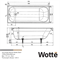 Ванна чугунная Wotte Start 1700х700х458, БП-э00д1139 T0067358 - фото 6093366