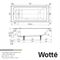 Ванна чугунная WOTTE Line 1700х700х392, Line 1700x700 T0041556 - фото 6093429