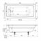 Ванна чугунная Wotte Vector 1700x750x445, БП-э00д1472 T0067361 - фото 6093442