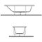 VITRA Optimum Neo Комплект ножек для ванны 170x70, 59996453000 T0038551 - фото 6095567