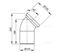 ALCA PLAST Колено для унитаза 45° A90-45 T0000400 - фото 6100569