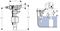 Geberit 281.004.00.1 Впускной клапан Impuls 380 для наружного бачка (1/2, 3/8) T0011339 - фото 6100646