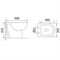 Комплект унитаз с инсталляцией Loranto с кнопкой Line хром глянец + Fredo безободковый с сиденьем микролифт (soft close) дюропласт, 4501+7322+CS-WH8005 T0062192 - фото 6102425