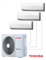 Внешний блок мульти сплит-системы на 3 комнаты Toshiba RAS-3M18G3AVG-E M234896 - фото 6204804